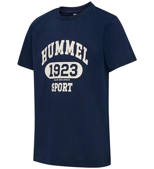 Se Hummel Hummel T-shirt - HmlPrint - Black Iris ved KidsWorld