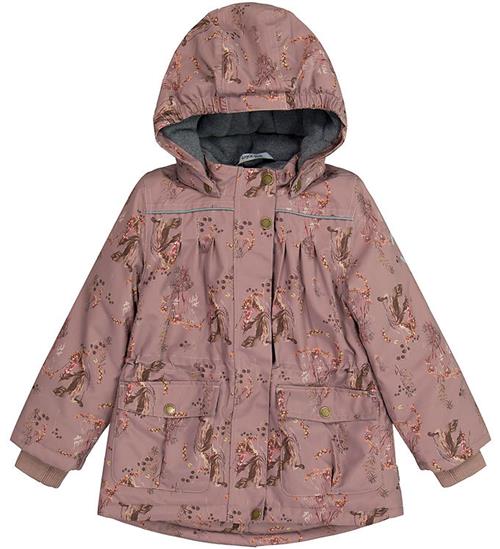 Mikk-Line Mikk-Line Vinterjakke - Aop Floral - Twilight Mauve