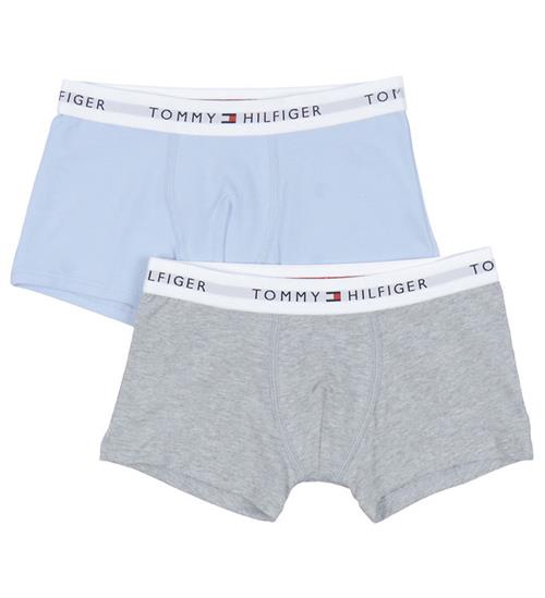 Se Tommy Hilfiger Tommy Hilfiger Boxershorts - 2-pak - Breezy Blue/Grey Heather ved KidsWorld