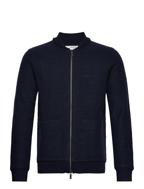 Selected Homme Slhnealy Knit Bomber Ex Selected Homme Navy