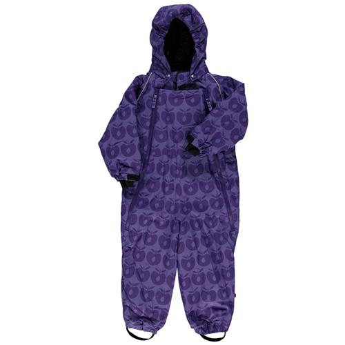 Småfolk Baby-flyverdragt Apples Purple | Lilla | 3-4 years