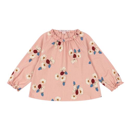 Konges Sløjd Chleo-bluse i Ladybug Daisy Blush | Lyserød | 3 years