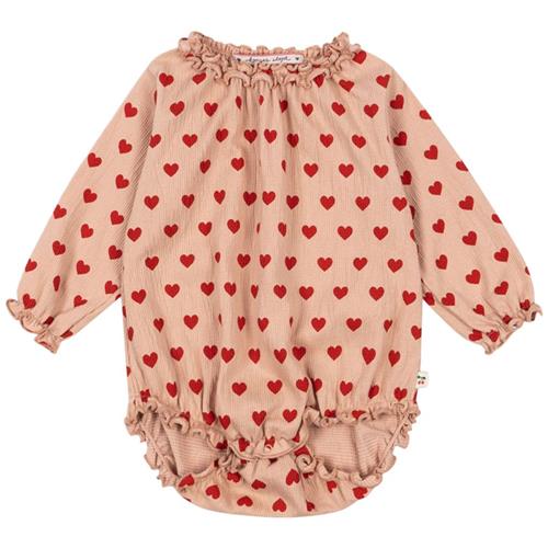 Se Konges Sløjd Chleo Body Coeur Mahogany | Rød | 3 months ved Babyshop