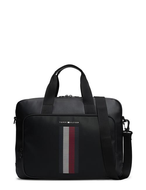 Th Foundation Pique Computer Bag Tommy Hilfiger Black