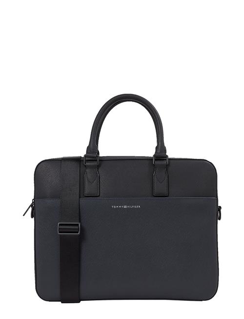 Tommy Hilfiger Th Business Leather Computer Bag Tommy Hilfiger Black