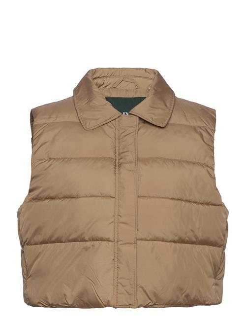 Se JJXX Jxellinor Recycle Padded Vest Sn JJXX Beige ved Booztlet