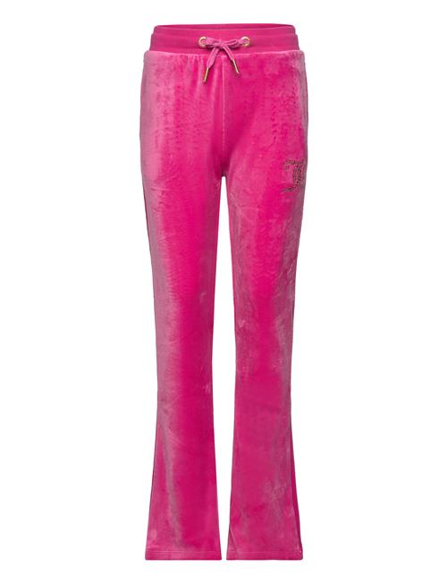 Se Juicy Couture Diamante Velour Bootcut Juicy Couture Pink ved Booztlet