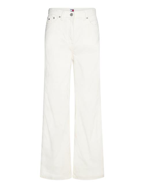 Se Tommy Jeans Tjw Claire Fine Cord Pant Tommy Jeans White ved Booztlet