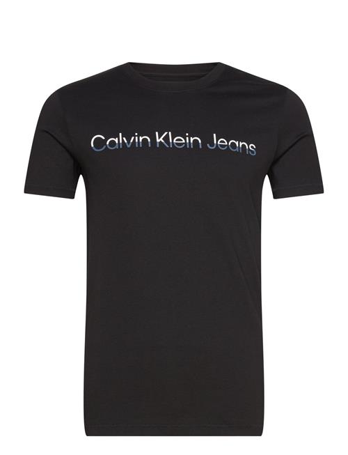 Se Calvin Klein Jeans Mixed Institutional Logo Tee Calvin Klein Jeans Black ved Booztlet