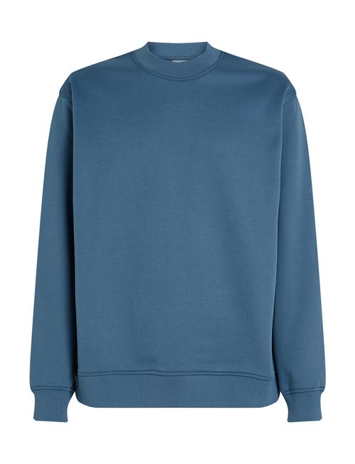 Logo Tape Crew Neck Calvin Klein Jeans Blue