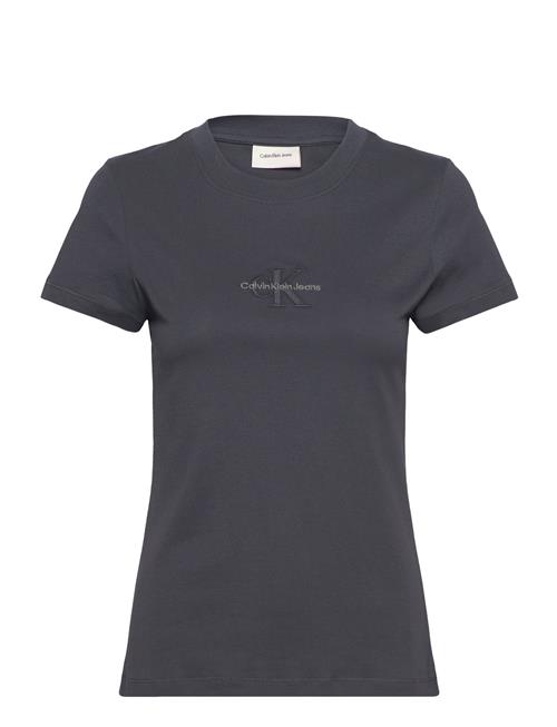 Calvin Klein Jeans Monologo Slim Tee Calvin Klein Jeans Black