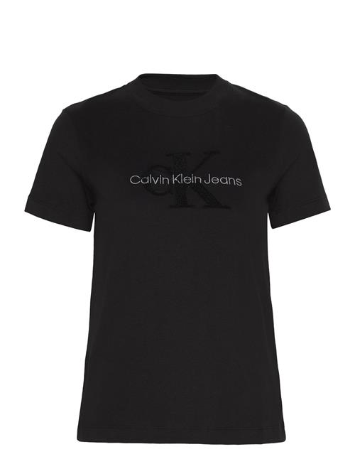 Calvin Klein Jeans Chenille Monologo Regular Tee Calvin Klein Jeans Black