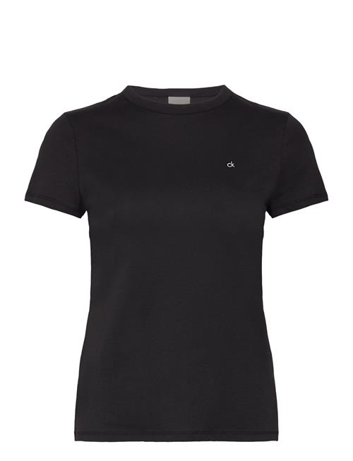 Se Calvin Klein Ck Emb Graphic Slim T-Shirt Calvin Klein Black ved Booztlet