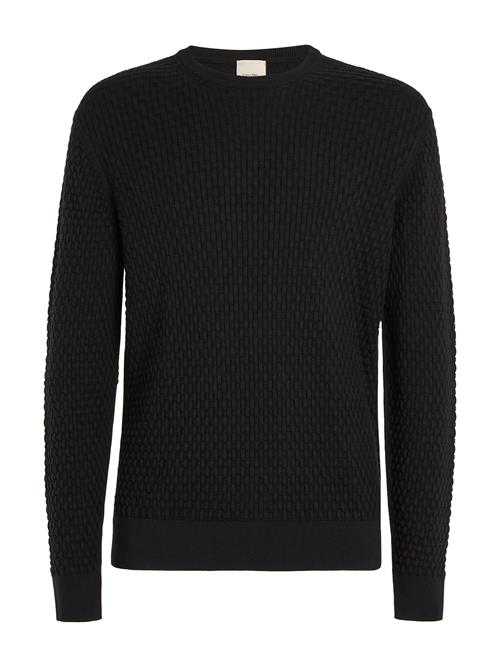 Se Calvin Klein Small Basquet Weave Cn Sweater Calvin Klein Black ved Booztlet