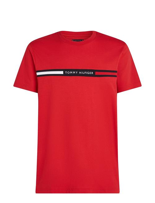 Hilfiger Chest Insert Tee Tommy Hilfiger Red