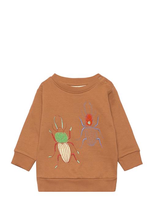 Se Soft Gallery Sgbuzz Emb Bugs Sweatshirt Soft Gallery Brown ved Booztlet