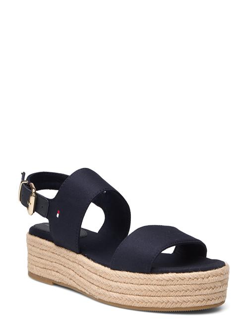 Se Tommy Hilfiger Mid Wedge Sandal Tommy Hilfiger Blue ved Booztlet