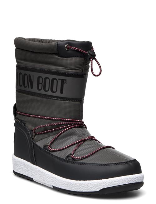 Se Moon Boot Mb Moon Boot Jr Boy Sport Moon Boot Black ved Booztlet