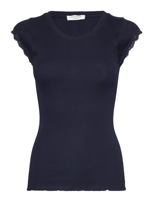 Rosemunde Short Sleeve Top W/ Lace Rosemunde Navy