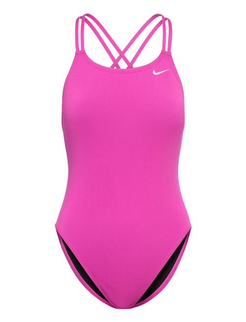 NIKE SWIM Nike Hydrastrong Solid Spiderback Piece NIKE SWIM Pink