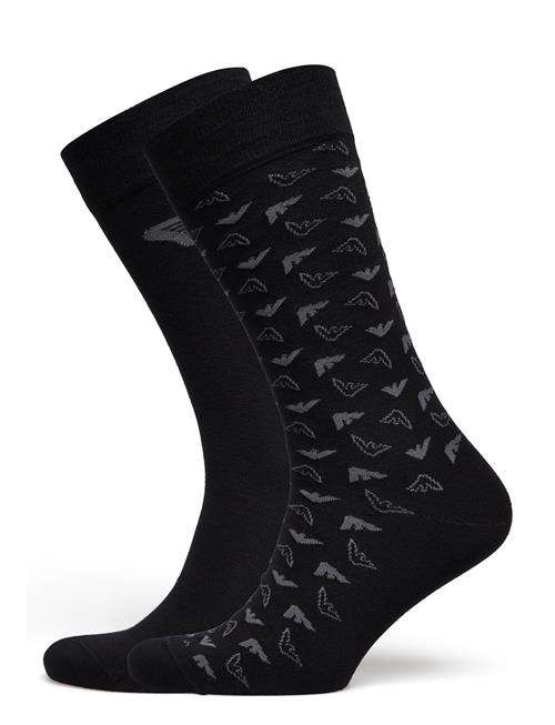 Emporio Armani Men's Knit Short Socks Emporio Armani Black