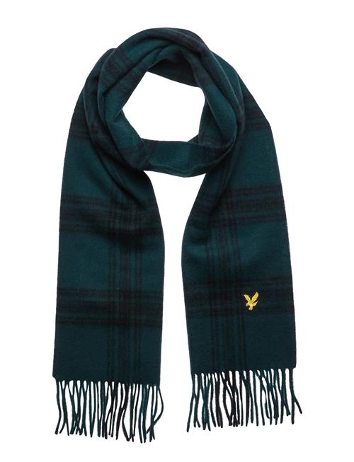 Lyle & Scott Check Lambswool Scarf Lyle & Scott Green