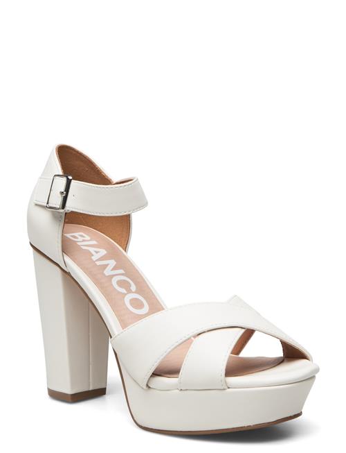 Bianco Biacarly Plateau Sandal Pu Bianco White