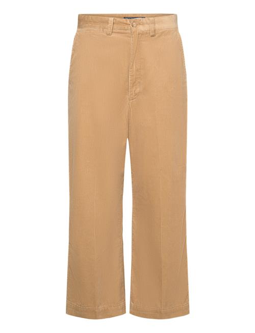 Se Polo Ralph Lauren Wide-Wale Corduroy Wide-Leg Trouser Polo Ralph Lauren Beige ved Booztlet