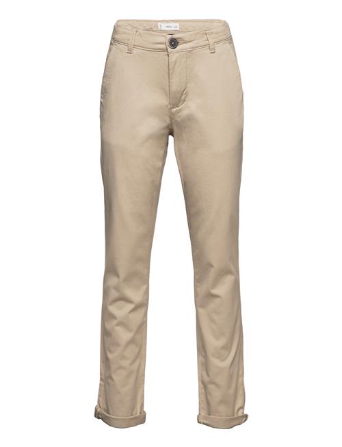 Mango Cotton Chinos Mango Beige