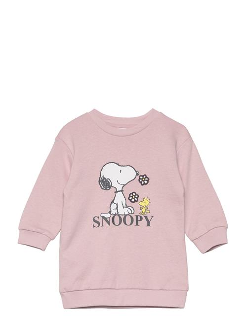 Mango Snoopy Sweatshirt Dress Mango Pink