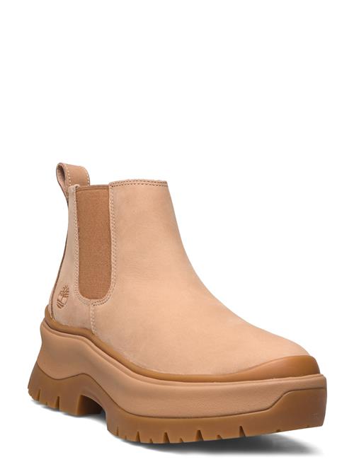 Timberland Roxie Lane Mid Chelsea Boot Light Beige Nubuck Timberland Beige