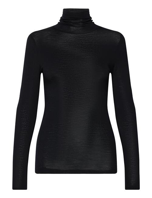 Se Minus Mscally Roll Neck Long Sleeve Top Minus Black ved Booztlet