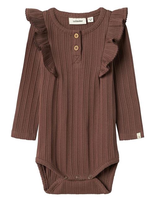 Se Lil'Atelier Nbfnara Ls Slim Body Lil Lil'Atelier Brown ved Booztlet