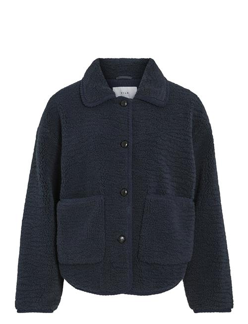 Se Vila Vimelusa Teddy Jacket Vila Navy ved Booztlet