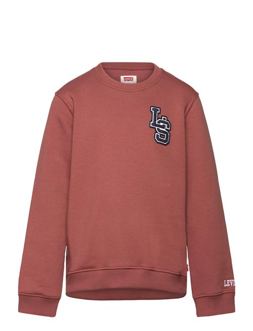 Se Levi's Levi's® Monogram Crewneck Sweatshirt Levi's Red ved Booztlet