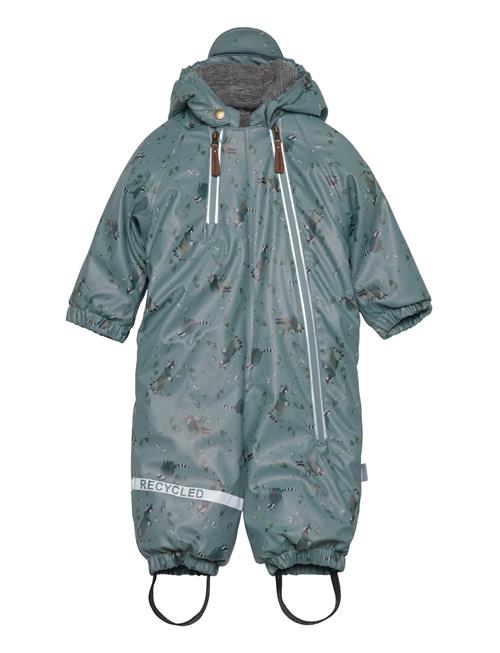 Se mikk-line Pu Snow Suit 2 Zip Recycled - Aop Mikk-line Blue ved Booztlet