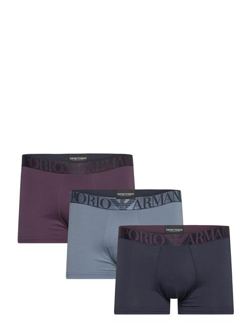 Emporio Armani Men's Knit 3-Pack Trunk Emporio Armani Blue