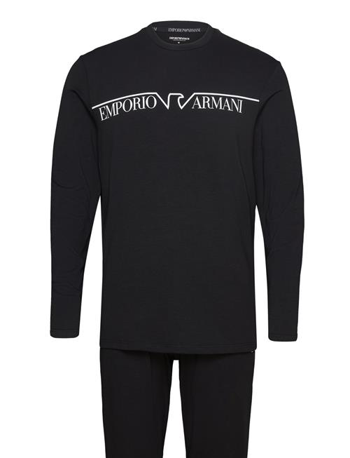 Emporio Armani Men's Knit Long Pyjamas Emporio Armani Black