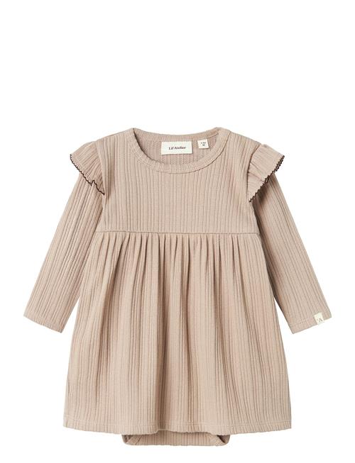 Lil'Atelier Nbfnara Ls Body Dress Lil Lil'Atelier Beige