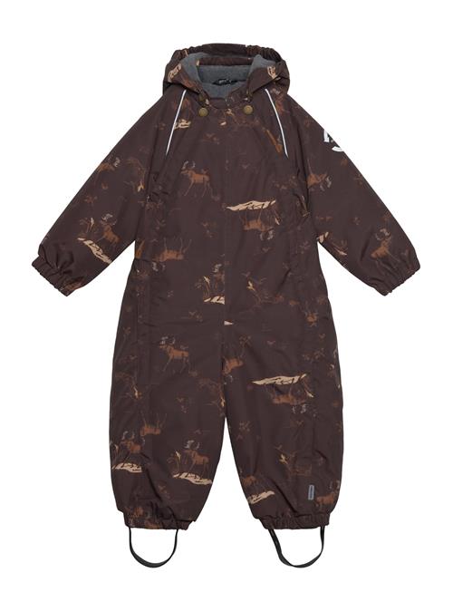 Polyester Baby Suit - Aop Forest Mikk-line Brown