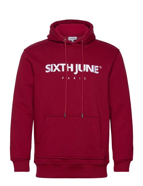 Se SIXTH JUNE Essentiel Ls Hoodie SIXTH JUNE Red ved Booztlet