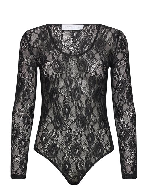 Slfaria Ls Lace Body Selected Black
