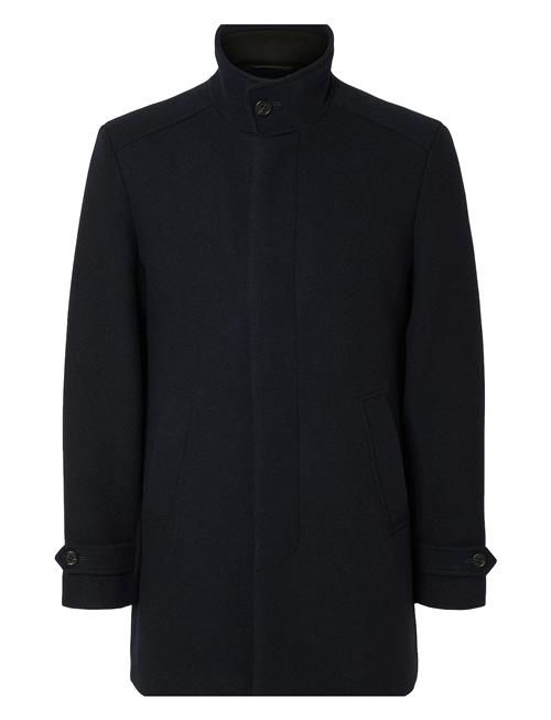 Slhnew Reuben Coat Noos Selected Navy
