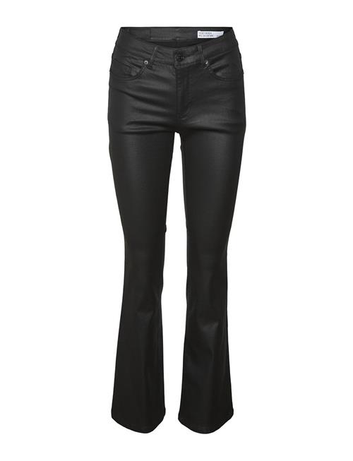 Se Vero Moda Vmflash Mr Flared Coated Pants Noos Vero Moda Black ved Booztlet