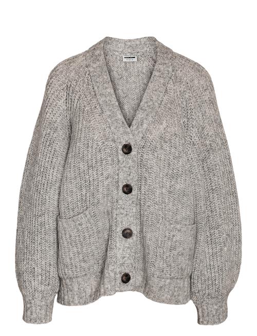 NOISY MAY Nmsalsa L/S V Neck Knit Cardigan Fwd NOISY MAY Grey