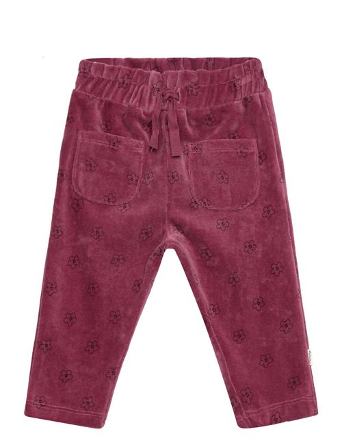 Minymo Pants Aop Velour Minymo Pink