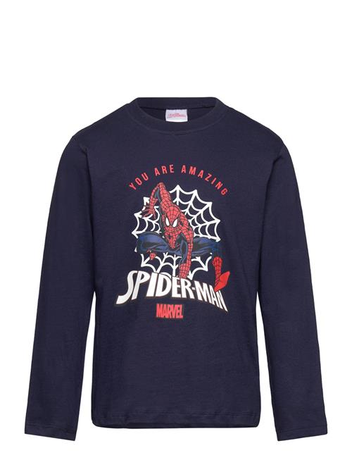 Se Marvel Tshirt Marvel Navy ved Booztlet