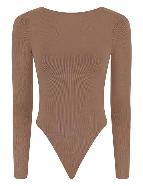 Ava Scoop Back Bodysuit, Thong Girlfriend Collective Brown