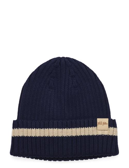 Se Petit Piao Knit Hat Petit Piao Navy ved Booztlet