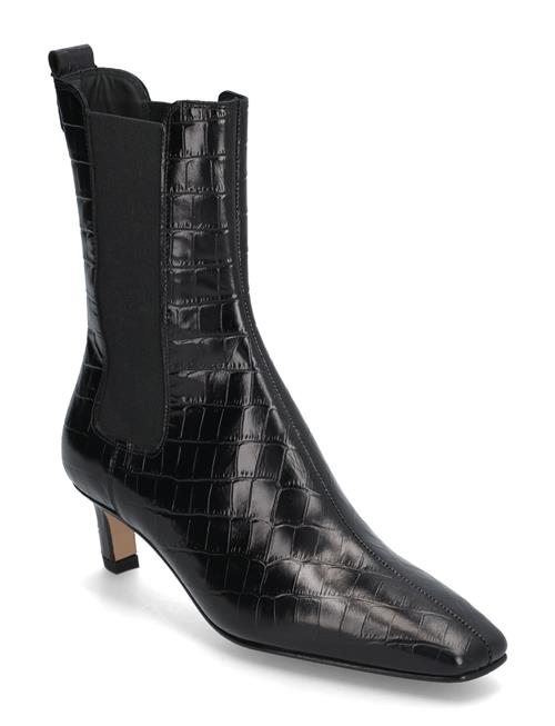 ALOHAS Kaleo Alli Black Leather Ankle Boots ALOHAS Black